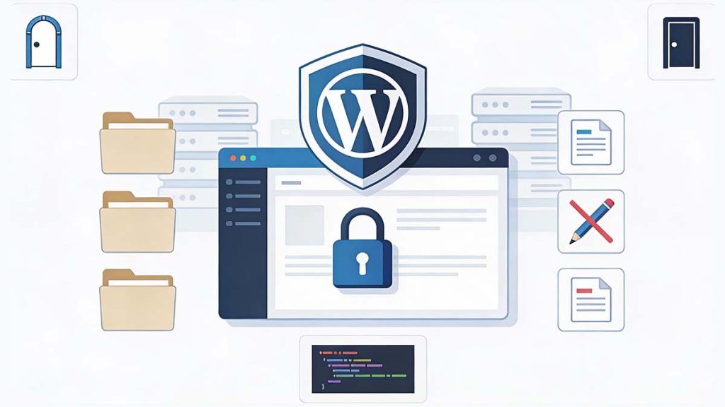 Hardening a WordPress site against hackers with locked files, restricted access, and server-level protection