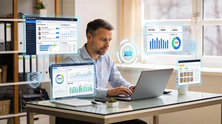 AI tools improving operational efficiency for small businesses including recruitment automation, inventory management and cybersecurity protection