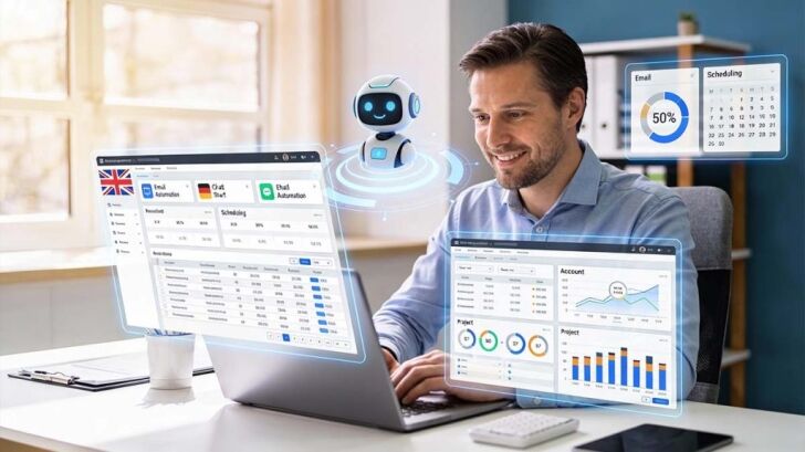 AI technology supporting business growth and productivity for UK small business owners