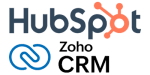 HubSpot and Zoho CRM Logo