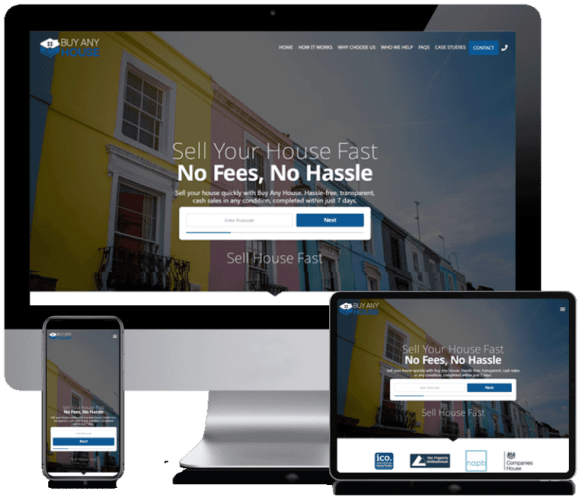 Lead capture website design London with optimised contact forms click to call and enquiry tracking features