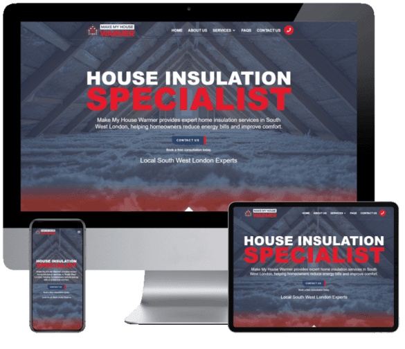 Website design London for business growth showing professional websites built to generate enquiries and sales