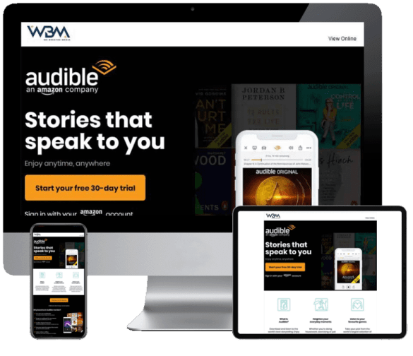 Newsletter design London for professional email marketing campaigns with responsive layouts and clear call to action sections