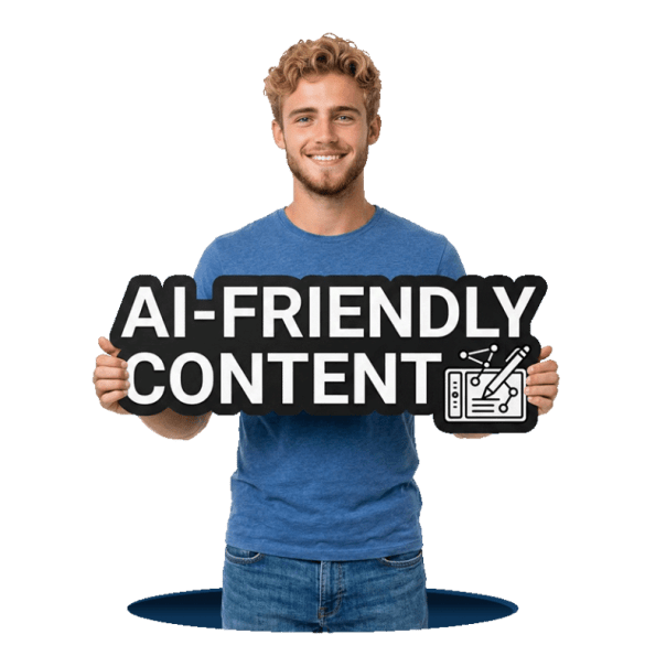 AI friendly content writing services creating structured content designed for search engines and AI search platforms