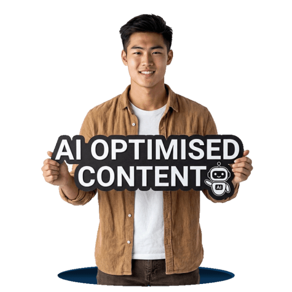 AI optimised content writing services creating structured content for Google, ChatGPT, Claude, Gemini and Perplexity