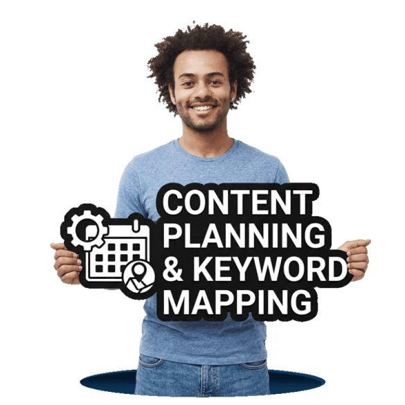 Content planning and keyword mapping services creating structured SEO content strategies for websites, blogs and landing pages
