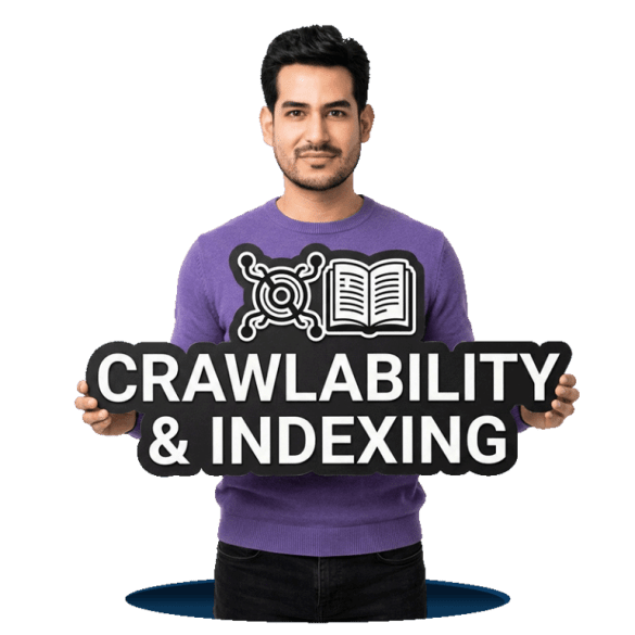 Crawlability and indexing SEO services helping search engines discover, understand and index website content correctly
