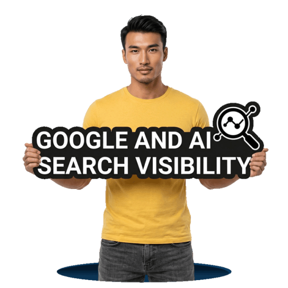 Google and AI search visibility services helping businesses improve rankings across Google Search, ChatGPT, Claude, Gemini and Perplexity