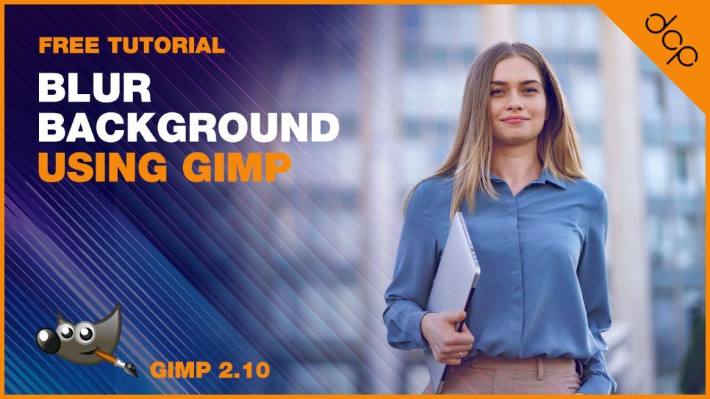 How to blur image background in GIMP