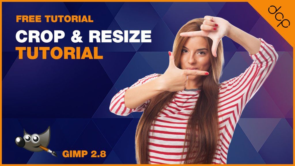 How To Crop and Resize an Image Using GIMP 2.8 Video Tutorial