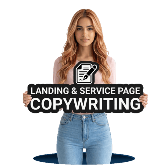 Landing page and service page copywriting services creating content focused on conversions, SEO and customer engagement