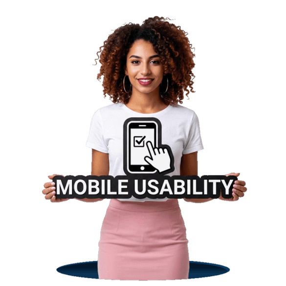 Mobile usability SEO optimisation improving website performance, navigation and user experience across mobile devices