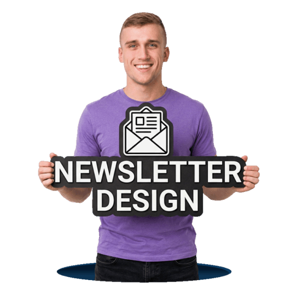 Newsletter design services creating professional email marketing templates and branded newsletters for businesses