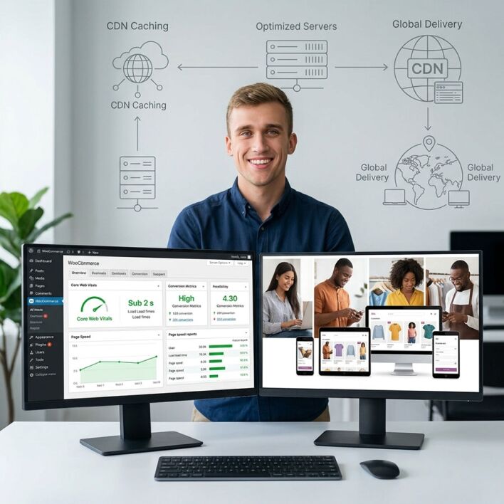 Professional WooCommerce setup and web design service in London