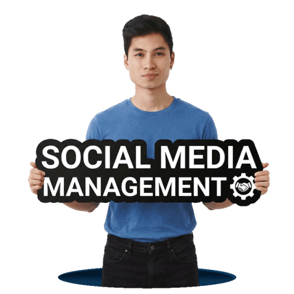 Social media management services handling content scheduling, account management and audience interaction for businesses