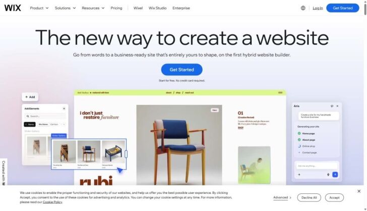 WordPress vs Wix business website comparison 2026